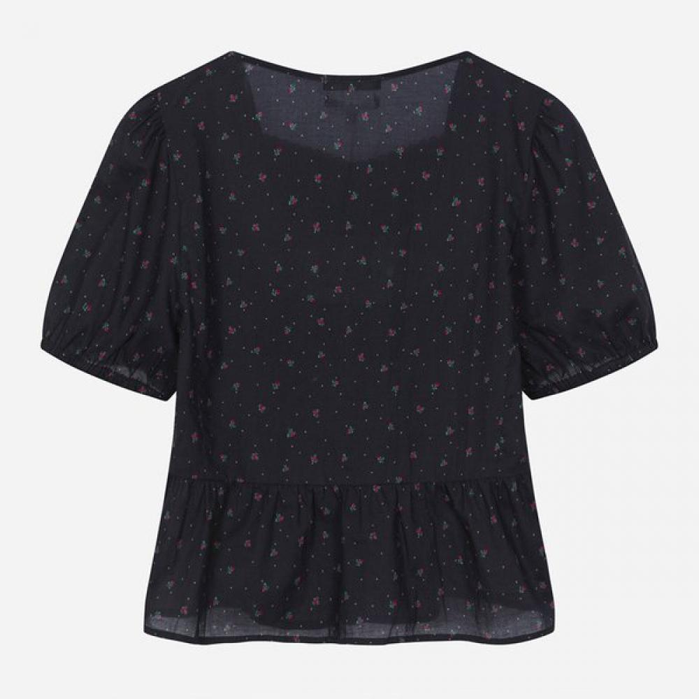 Thursday Island Women Flower Square Neck Peplum Blouse T264mbl944w