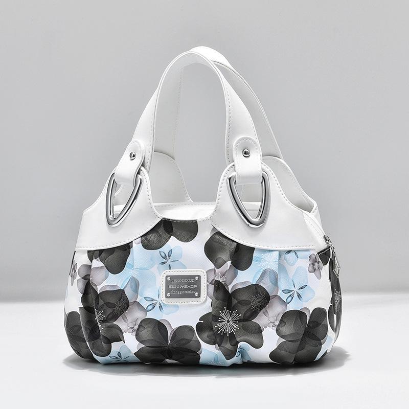 Retro Totes Bags for Women Trendy Vintage Print Flower Handbag Female