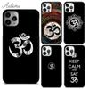 Aum Om Namaste Symbol Zen Yoga Phone Case for iPhone 11 12 13 14 Pro Max Mini XR XS SE2020 7 8 Plus Samsung Galaxy S21 S22 Cover