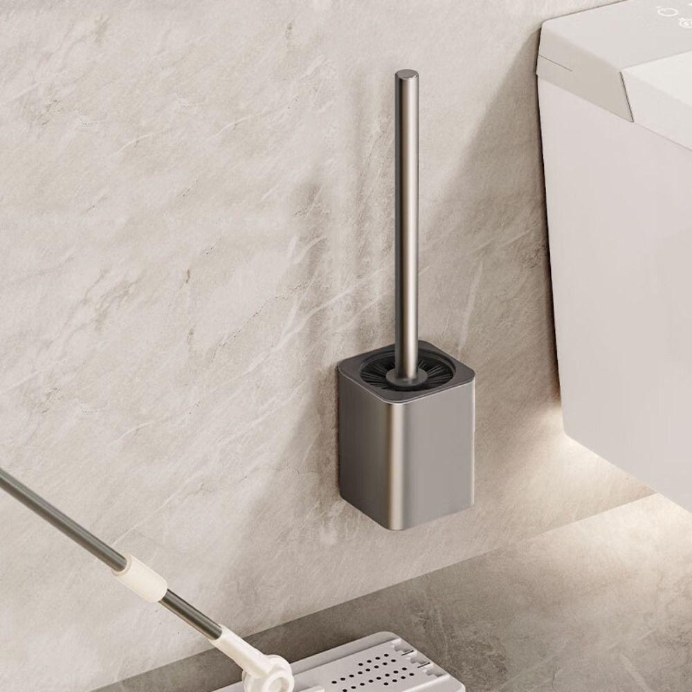 Длинные ручки держатели для туалетных ершиков Space Aluminum Инструменты для уборки ванной комнаты Щетка для чистки туалета