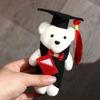 10 pcs/set Celebrate Party Mini Bear Flower Bouquet Bachelor Bear Plush Toy  Happy Graduation