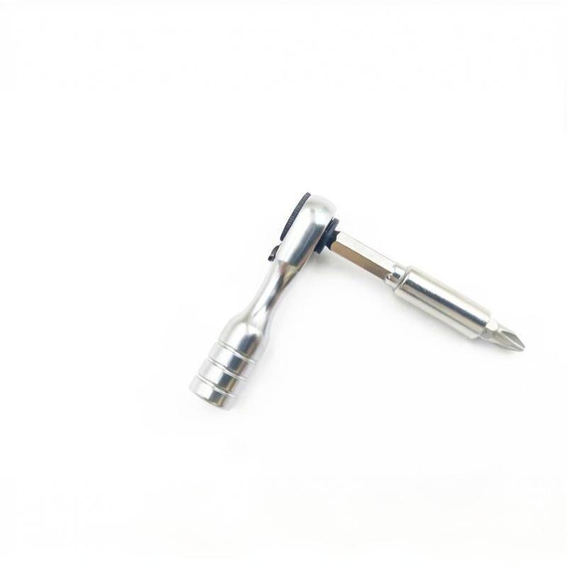 Mini Ratchet Wrench 1/4 Inch 60 Tooth High Precision Lightweight Small Metal Tool for Furniture Assembly Repairs
