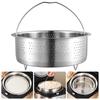 Rice Pressure Cooker Food Steamer Basket Stainless Steel Drain Basket Food Rack  Kitchen