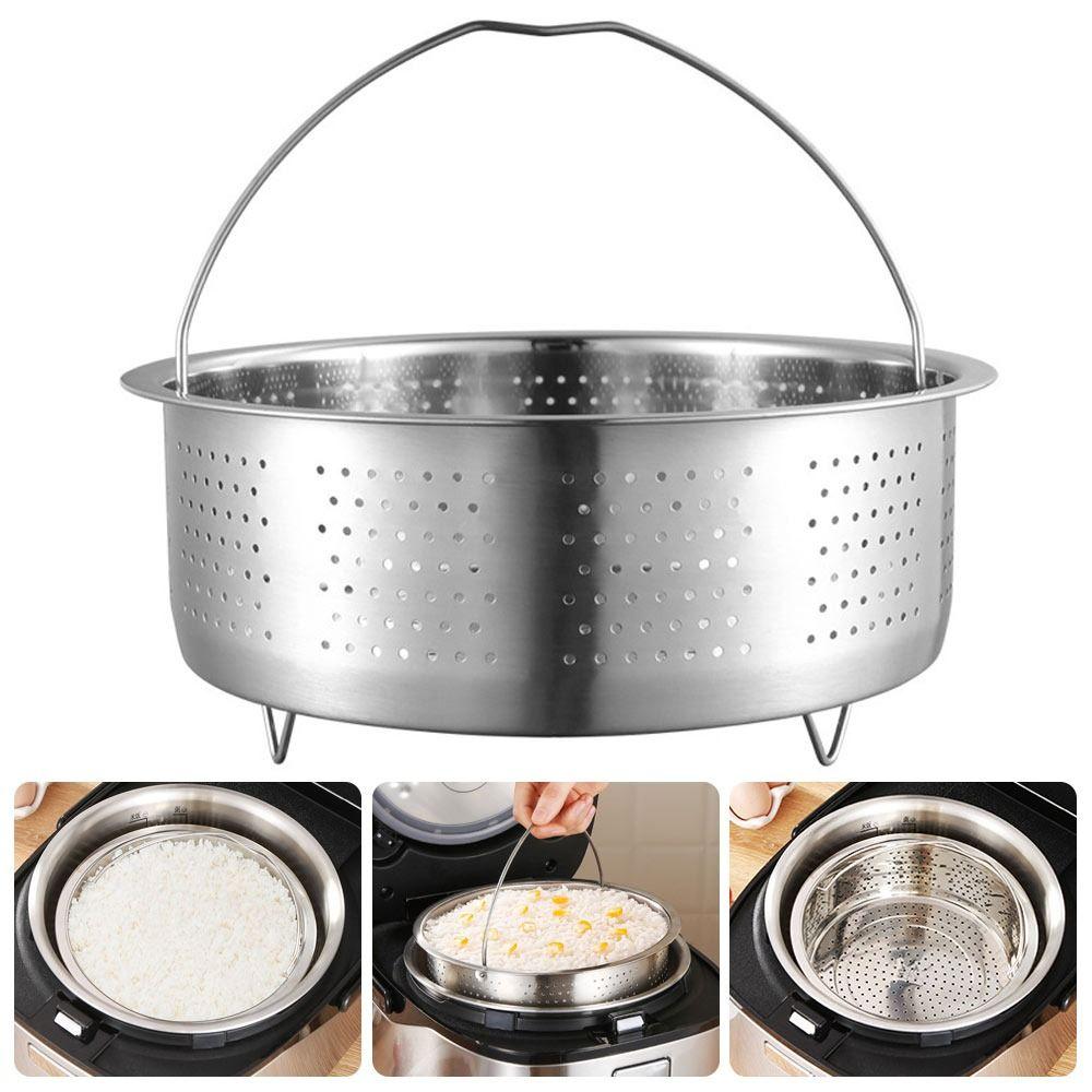Rice Pressure Cooker Food Steamer Basket Stainless Steel Drain Basket Food Rack  Kitchen