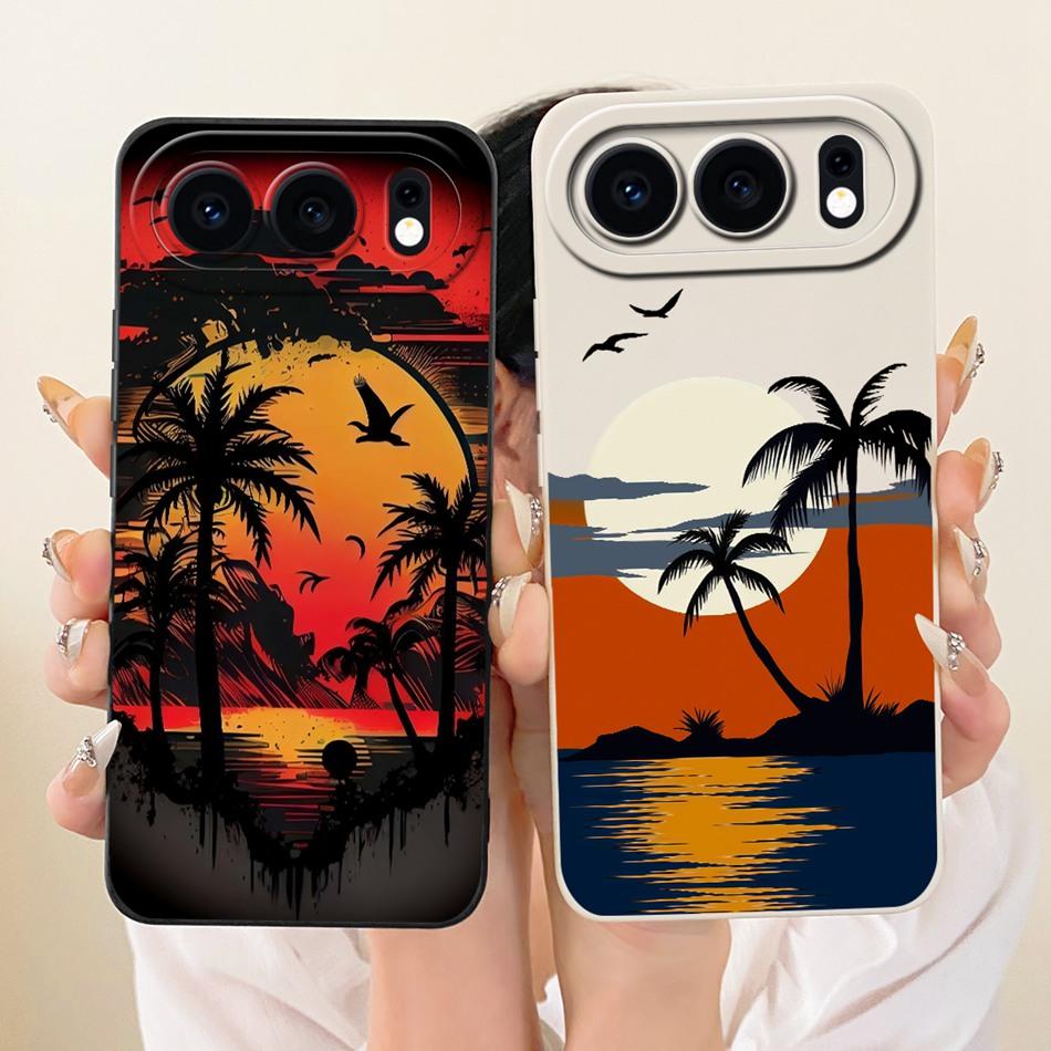 For Honor 500 5G 2026 Fashion Dusk Beach Painting Phone Case For Honor 500 MEY-AN00 Soft Silicone Covers Bumpers