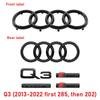 2026 Hot Car Hood Front Grill Rear Trunk Stickers Accessories For Audi S3 RS4 RS5 S4 RS3 RS6 S5 S6 A3 A4 A5 A6 A7 Q2 Q3 Q5 Q7 Q8 Quarrto