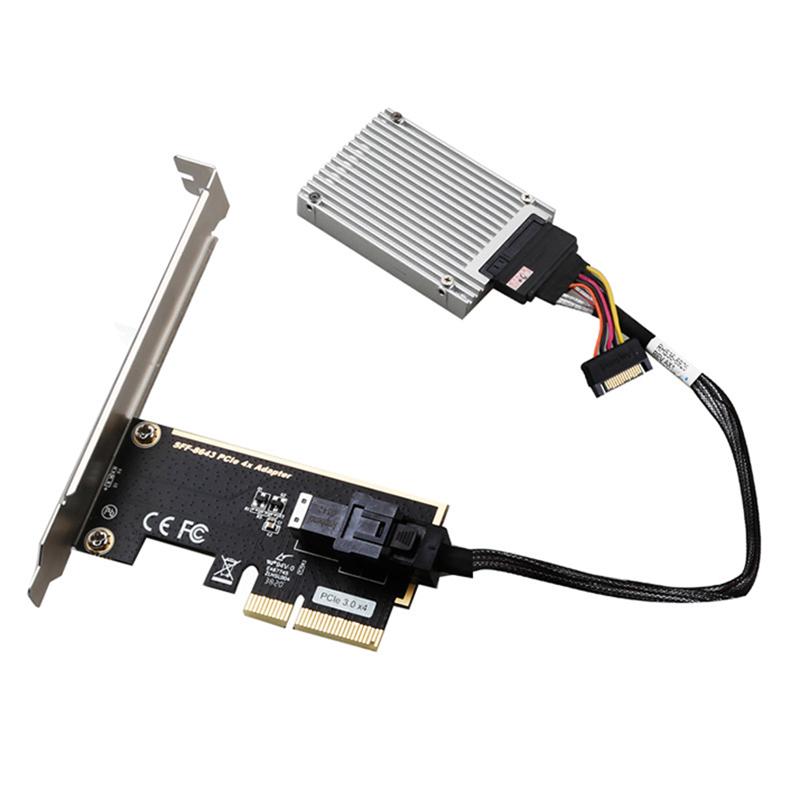 TXB123 Драйвер Бесплатный PICE3.0x4 U2 2.5in Nvme U.2 PCIE 3.0 на SFF8643 Адаптер Карта
