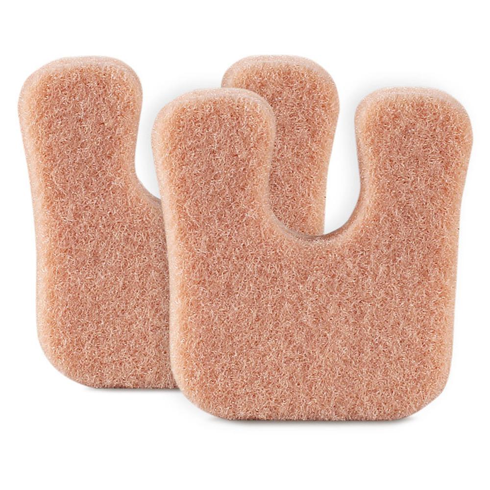 24Pcs U-Shaped Felt Callus Pads Self-Stick Adhesive Soft Pad Foot Cushions Set