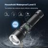 Most Powerful 500W Flashlight Ultra Bright Long Shot Torch Rechargeable LED Zoom Flashlight Outdoor Emergency Camping Torch