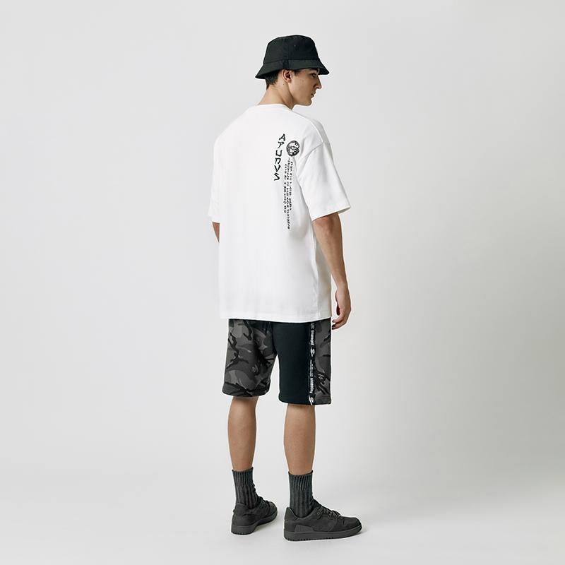 Aape Casual Shorts Men's Black Camouflage AAPSPM6858XXI