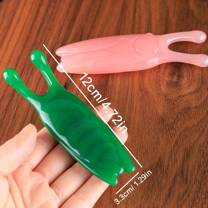 1 шт. массажер для носа из смолы улучшает циркуляцию крови для терапии триггерных точек, доска Гуаша, массаж лица, инструмент для подтяжки носа