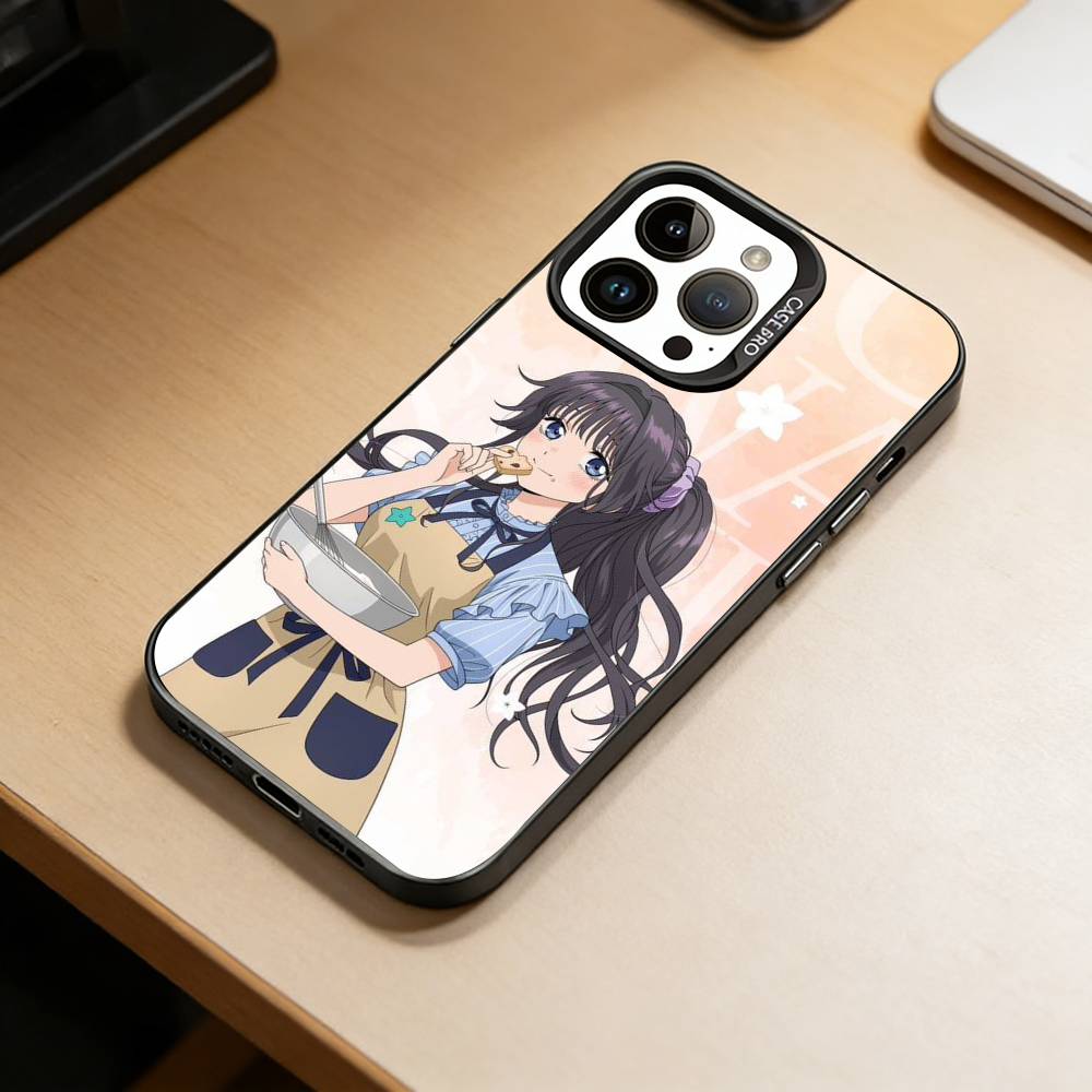 Kaoruko W-Waguri Чехол для телефона для iPhone 17,16,15,14,13,12,11 Plus,Pro Max,XS,Разноцветный Серебристый Черный Чехол
