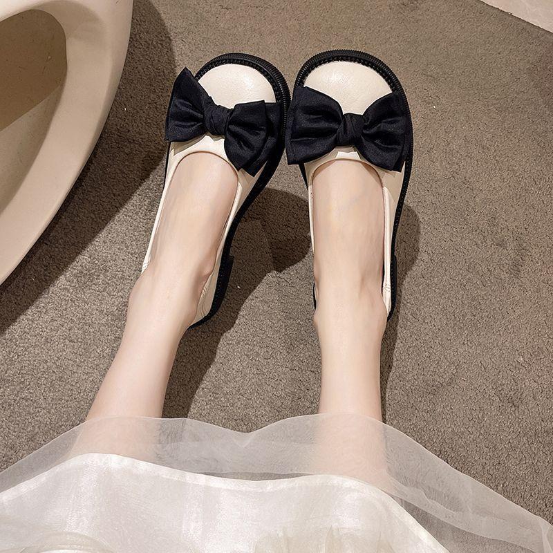 Туфли из маленькой кожи для интернет-знаменитостей женские 2025 весна и осень новые плоские темпераментные Мэри Джейн женские туфли летние туфли-лодочки ladyshoes