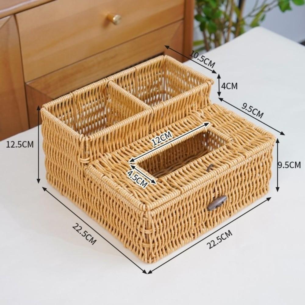 Eco-Friendly Tissue Organizer Modern Design Desktop Tissue Box Tissue Box Storage Home Decoration