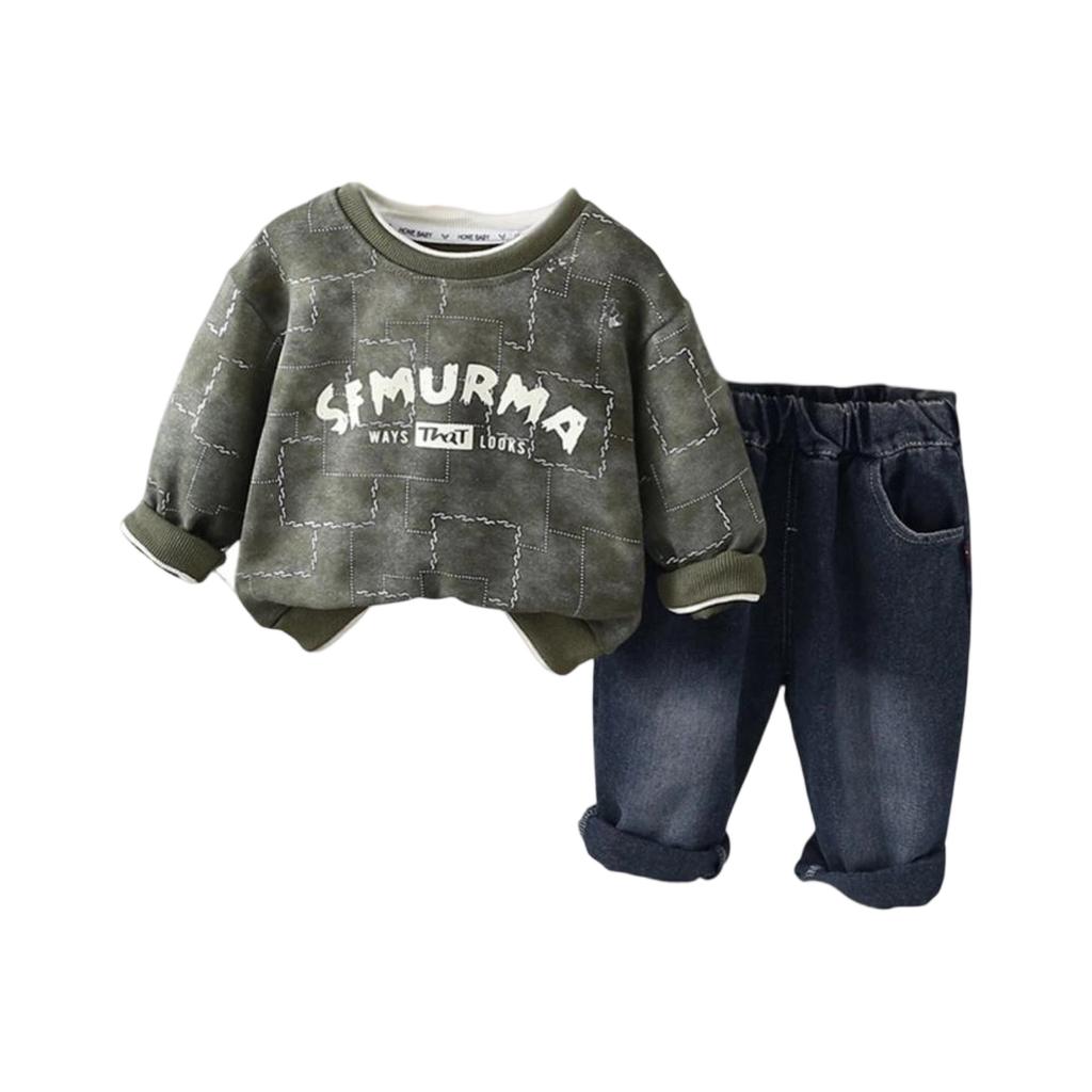 Детский повседневный комплект с длинным рукавом, удобные наряды для повседневной носки