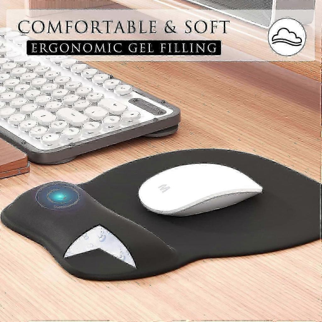 Ergonomic Mouse Pad With Gel Wrist Rest - Non-slip