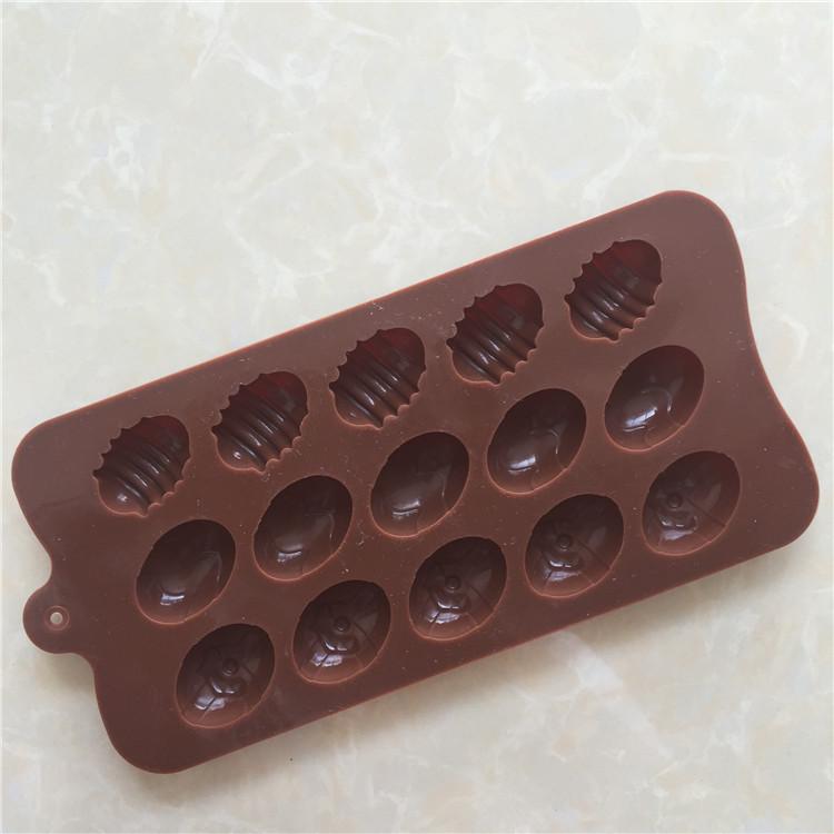 15 Easter Eggs Silicone Mould Chocolate Fondant Jelly Ice Cube Mold Household Tool