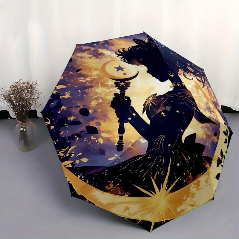 1pc Sailormoon Automatic Umbrella - Foldable with 8 Iron Ribs, Portable for Outdoor, Gift, Outdoor Umbrell157