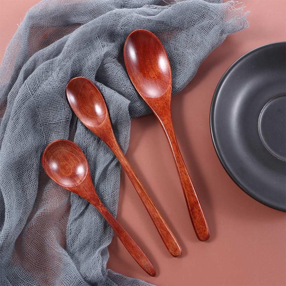Style Tableware Flatware Cooking Utensils Mixing Tea Spoon Soup Spoons Coffee Spoon Wooden Spoon