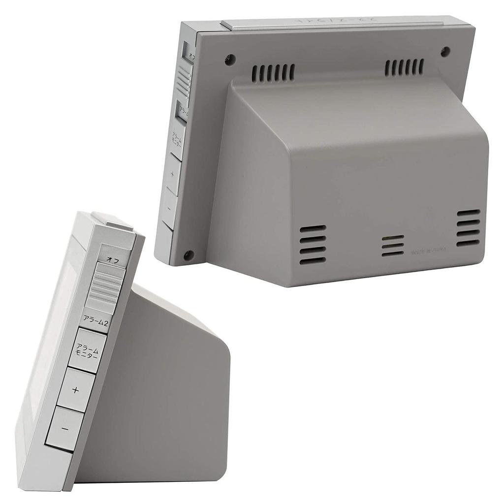 Casio Будильник Радио Цифровой Двойной Будильник Температура Влажность Календарь Дисплей Серебряный xx DQD-710J-8JF9.1 11.7 6.8 см