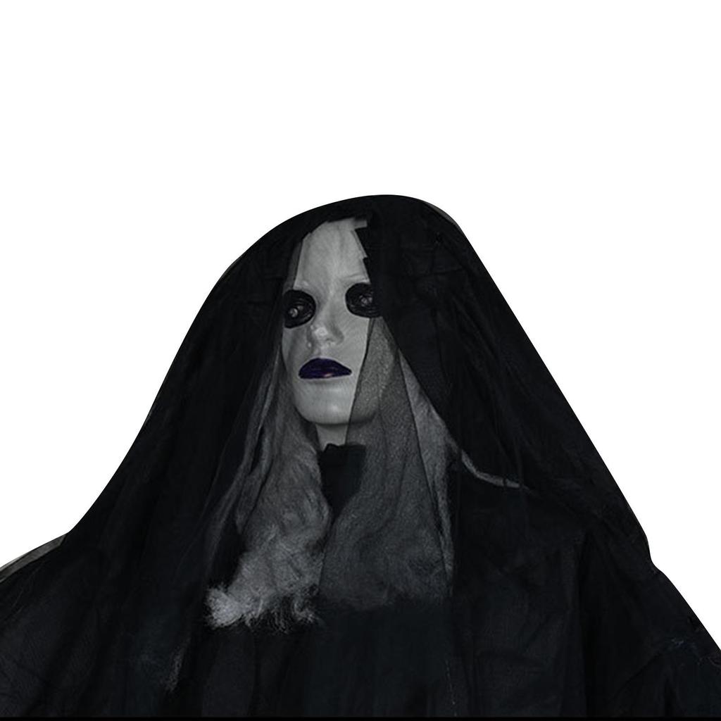 Halloween Hanging Ghosts Decorations Lightweight Portable Funny Light Up Prop for Yard