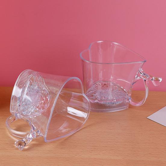 260 мл светящаяся чашка, прозрачная акриловая кружка, светящаяся чашка для питья в форме сердца для бара, ночного клуба, вечеринок