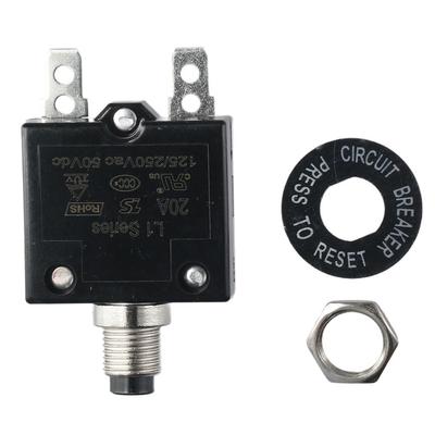 5-30A Автоматический выключатель постоянного тока 50 В постоянного тока Кнопка ручного сброса Тепловой автоматический выключатель Защита по току