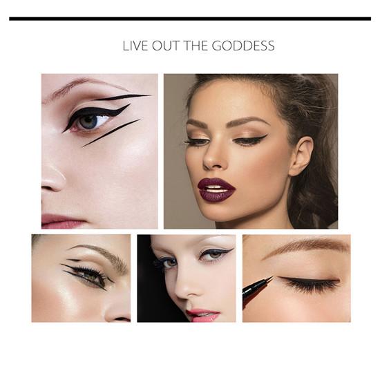 Жидкая подводка для глаз Карандаш Быстросохнущая Водостойкая Устойчивая к поту Стойкая Неразмазываемая подводка для глаз