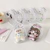 2Pcs With Keychain Doll Storage Bag Cartoon Pattern Doll Transparent Case  Outdoor