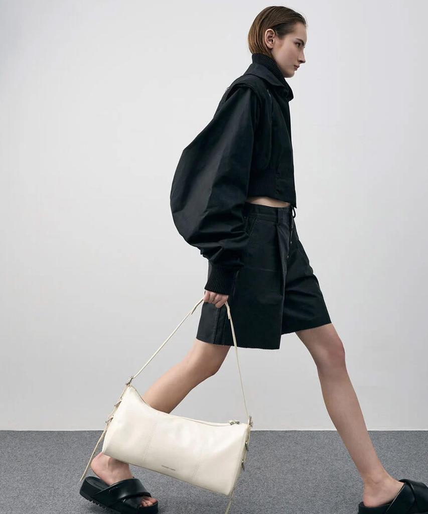 Сумка через плечо Charles & Keith Brina с панелью и ремешком на люверсах, 2 цвета Ck2-80271493