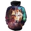 Spring Autumn 3D Wolf Hoodies Men Hooded Animal Wolf Printed Hoodie Sweatshirts Tracksuits Man/Women Jackets Funny Hoody