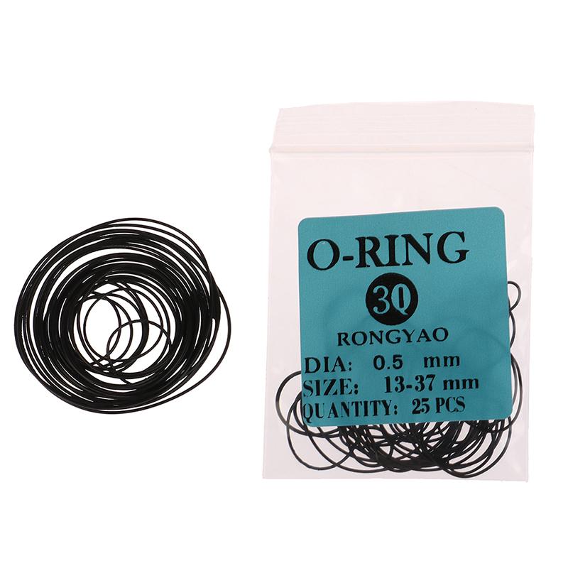 1Pack 0.5/0.6/0.7/0.8Mm Watch O-Ring Waterproof Rubber Watch Back Cover Gaskets