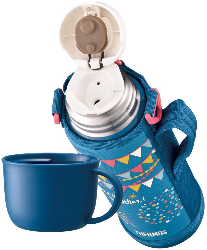 Термос для воды с вакуумной изоляцией Blue Flag 2-Way 1.0L/1.03L FHO-1001WF BL-F