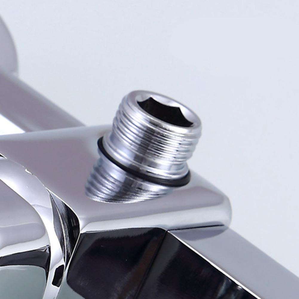 1 х смеситель для душа, устойчивый к высоким температурам, серебристый