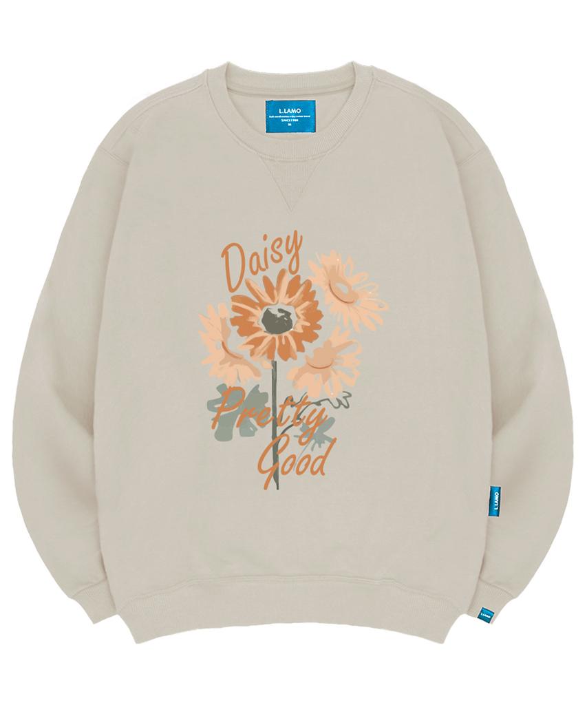 Ellamo Толстовка с флисовой подкладкой M Pretty Daisy Унисекс Большие размеры S~4XL