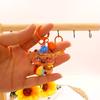 Korean Style Luminous Key Chain Cartoon Bell Key Chain Personality Capybara Pendant  Decoration
