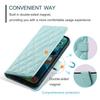 Для Samsung Galaxy S24 FE Кошелек-чехол Ромбовидная сетка Чехол для телефона из ПУ кожи