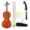 Beginner Violin Set Spruce Jujube Wood Kids Adults Violins with Bow Strings Rosin Wood Colour
