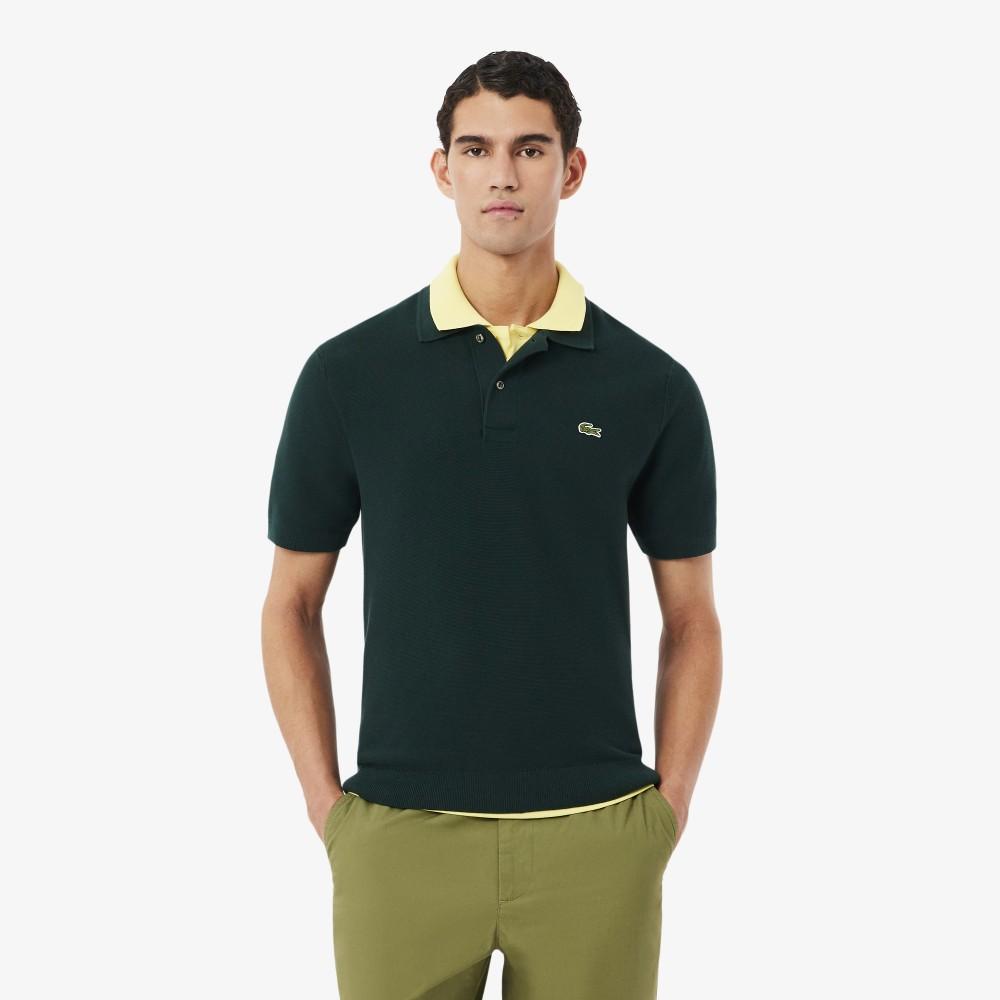 Lacoste Мужской короткий джемпер-поло с принтом Links Links AH1043-56GAFK