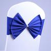 2pcs Vintage Satin Chair Sashes Band Reusable Chair Back Ribbon Chair Bow Tie  Wedding