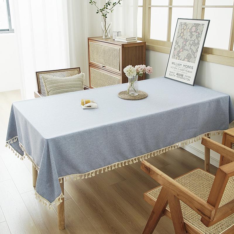 Ваби-саби Дзен Чайная церемония Прямоугольная скатерть с кисточками