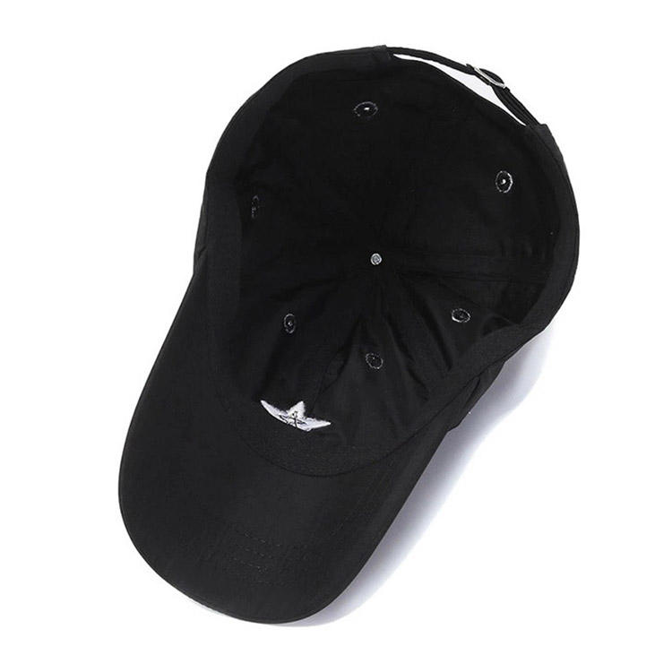 High Quality Customized Breathable Soft Cotton Sporty Hat 3D Star Embroidery Puff Printing Logo Adjustable Baseball Cap