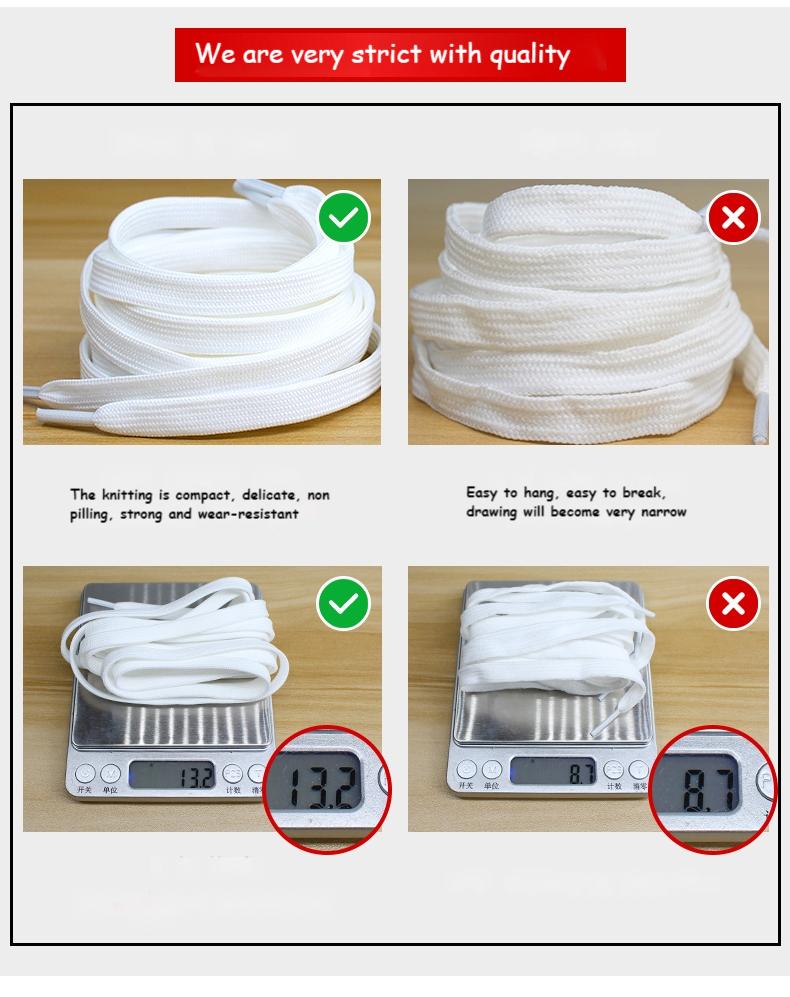 Классические плоские шнурки Белые Черные шнурки для кроссовок Шнурки для обуви 70/90/100/120/140/160 см Высококачественные шнурки