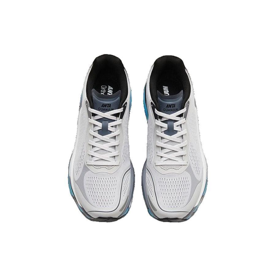 Anta Star Halo Elite Чемпионская Амортизация Нескользящие Низкие Беговые Кроссовки Мужские Серый Синий 112315561A-3
