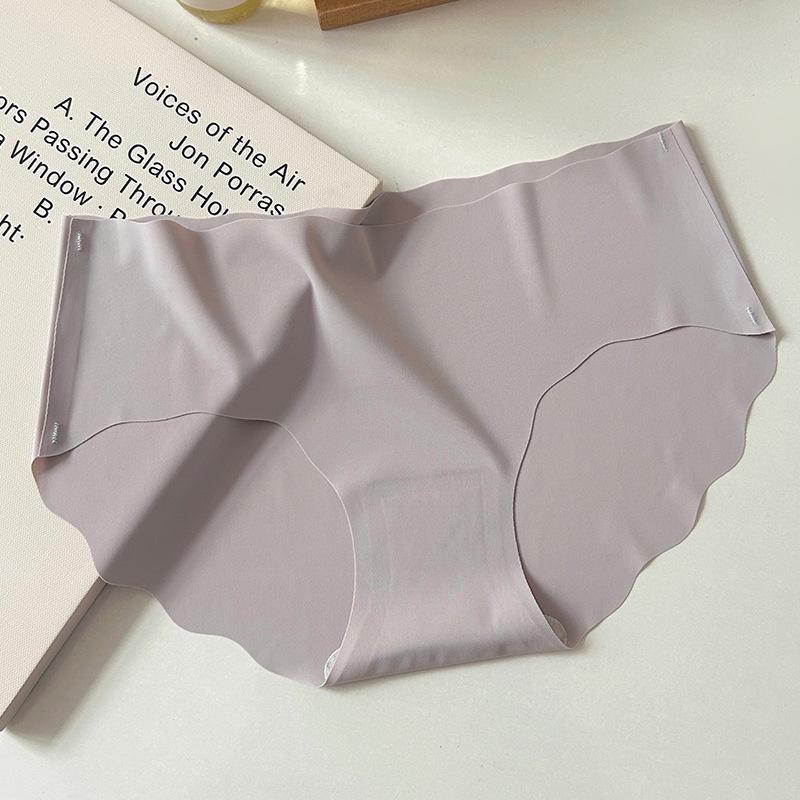 Женские бесшовные трусы Ice Silk — дышащие, сексуальные, удобные, со средней посадкой, из хлопка, идеально подходят для лета