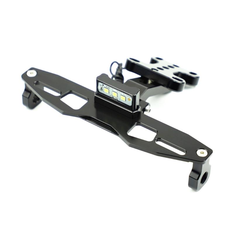 Adjustable Motorcycles License Bracket with Light Fit for TFX150 MslaL150 Motorbike Accessories