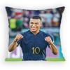 France Football K-Kylian M-Mbappe Наволочка Противопылевой Клещ Наволочка Невидимая Молния Шелковистый Короткий Плюш Наволочка для Подушки Дивана