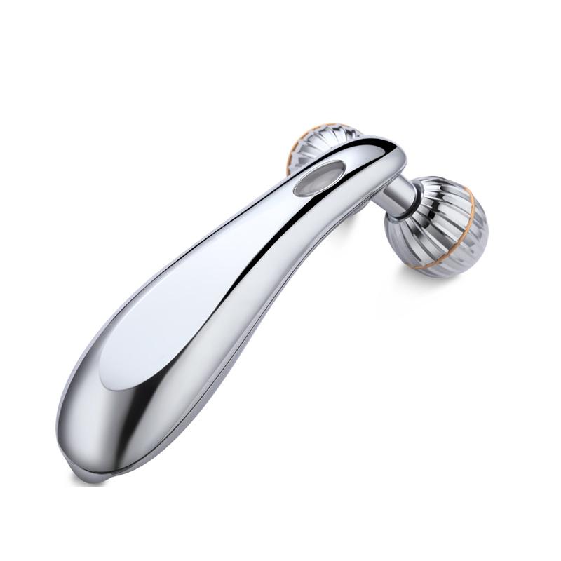 Ролик для лица, Косметический прибор, Домашний аппарат для введения в кожу лица, Микротоки для удаления морщин на шее, V-образный артефакт для лица, Массажер с двойным шариком