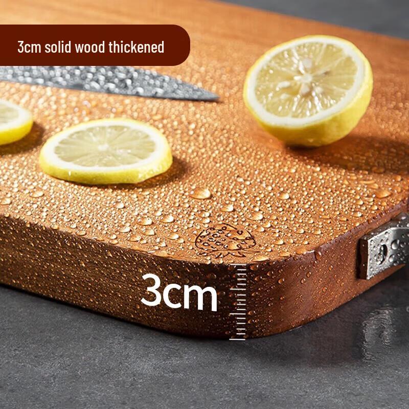 MAXCOOK Ebony Wood Cutting Board with Groove