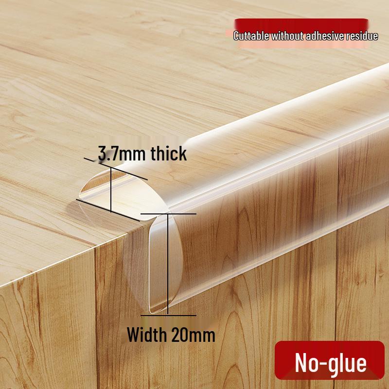 Expanded Clear Anti-Collision Baby Bumper Strip for Wall Corners and Edging